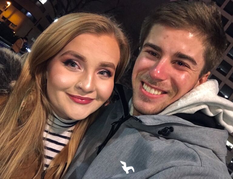 Second date at Red Arrow Park, where we went ice skating.