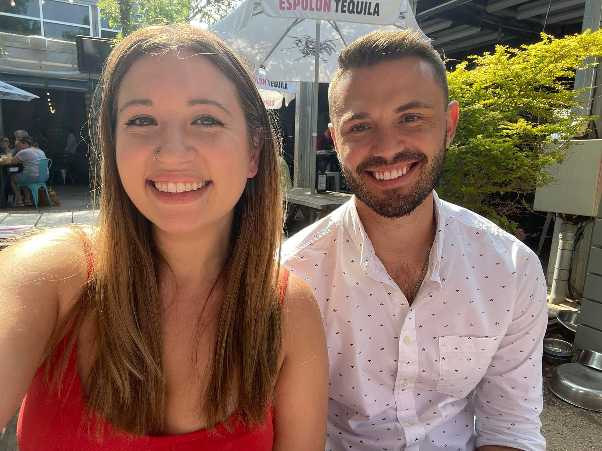 One of our first dates to the rodeo.