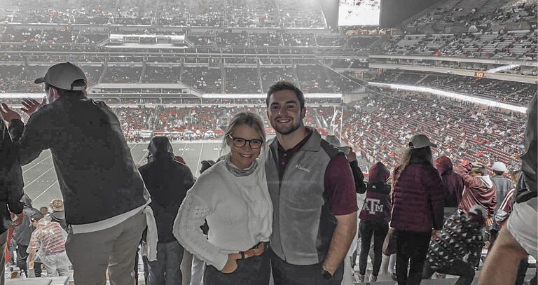 Watched lots of Aggie Football together, with Charlie screaming at the refs by our side!