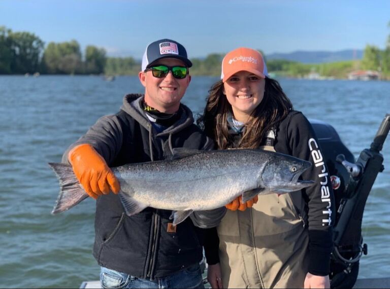 First Salmon caught together