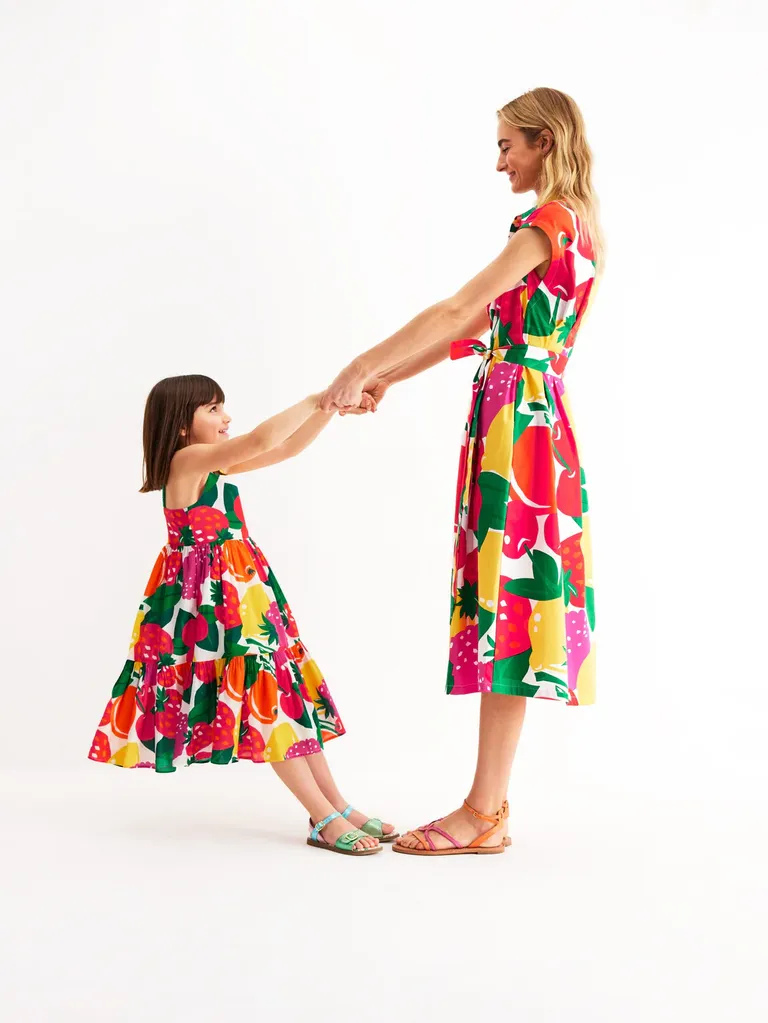Tiered fruit mommy and me dress for wedding from Boden