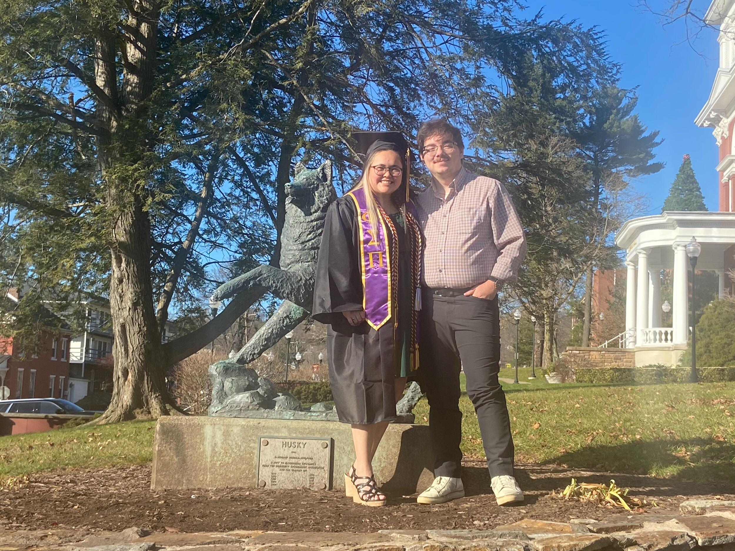 Lexie's graduation from Bloomsburg University. 