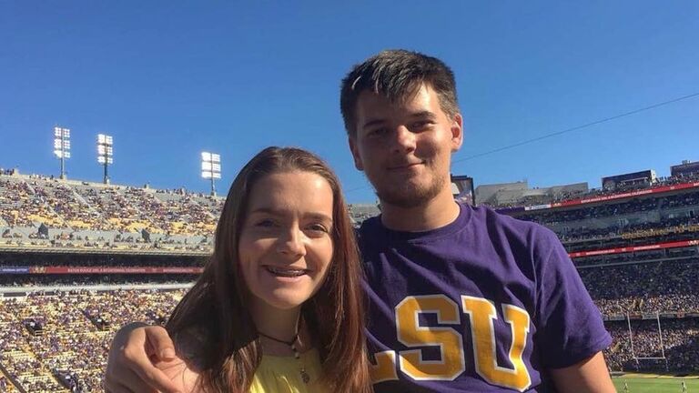 Their first LSU football game together.