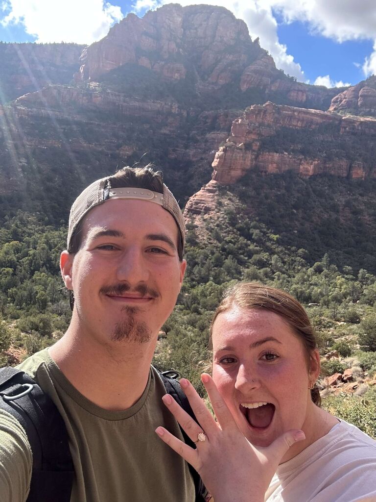 Engaged in Sedona, AZ on our 5 year anniversary