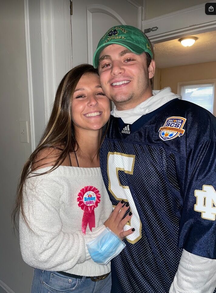 Morgan and Campbell first met through Campbell's sister, Mollie, in 2019. Morgan had babysat Campbell's nephew, and shortly after, they met in person at an SAE fraternity party.