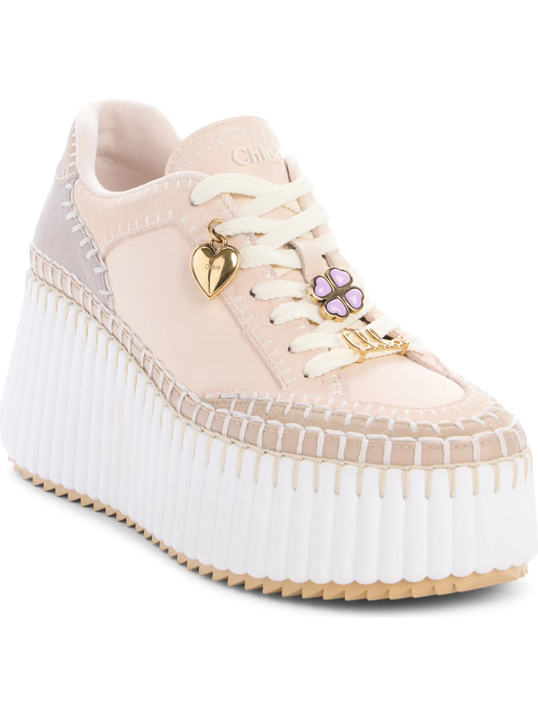 Chloé platform wedge sneaker