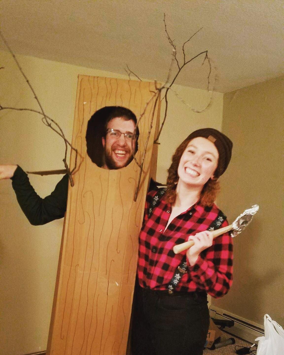 Halloween, Luke was a Tree! To this day, this is still one of our favorite Halloween costumes. 
