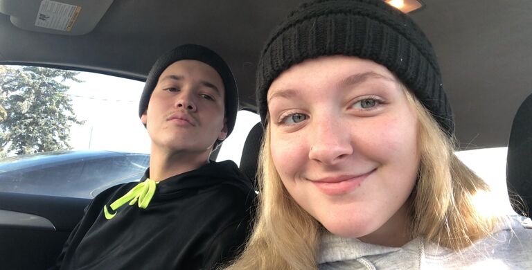 Hats on for our first Winter together