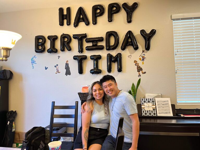 A surprise birthday party for Tim