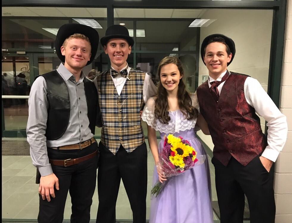 We both were involved in theater during high school 