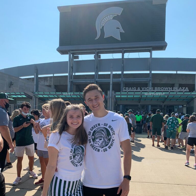 First MSU football game!