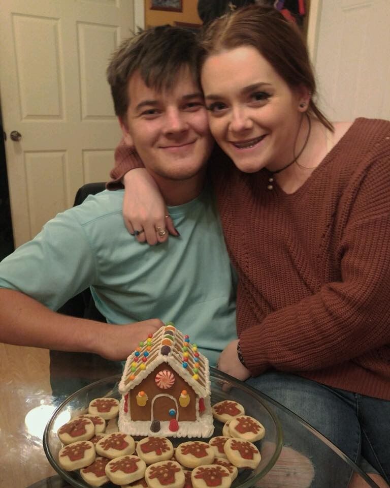 They built their first house together for the holidays.