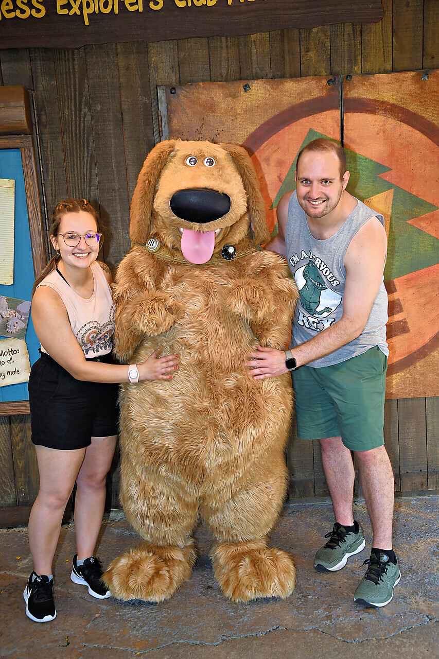 Another quick, unanticipated Disney trip. We had never met Dug before!