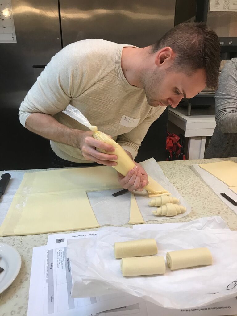 learned to make real French croissants...
