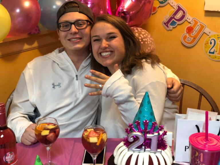 I flew to Illinois for my 21st birthday! This is when Nic gifted me my first promise ring