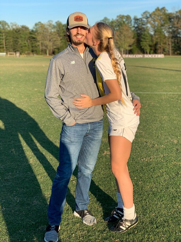 Morgan and Will both played collegiate sports during their 4 years at Pfeiffer. 