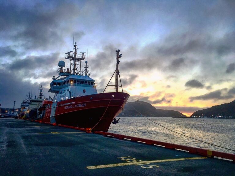 We first met on the Canadian Coast Guard Ship Leonard J. Cowley. Thomas was already onboard as a Navigation cadet and I freshly joined as a Steward. The vessel was bound for the Arctic where there was some memories made. I thought Thomas was the funniest guy and Thomas really liked when I played poker in a low cut shirt. 