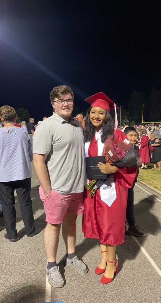 Glendy's graduated high school with Tyler right by her side!