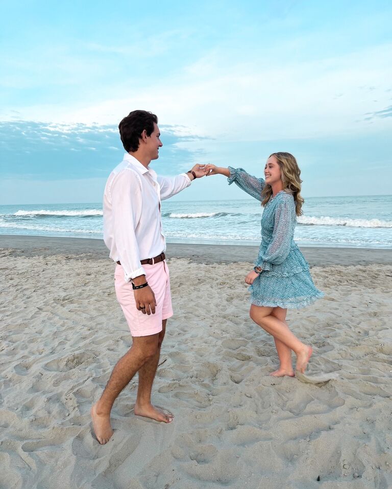 Hand and Hand on the Sand!