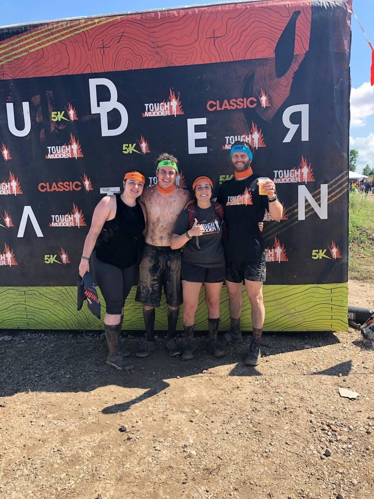 They really like playing in the mud together