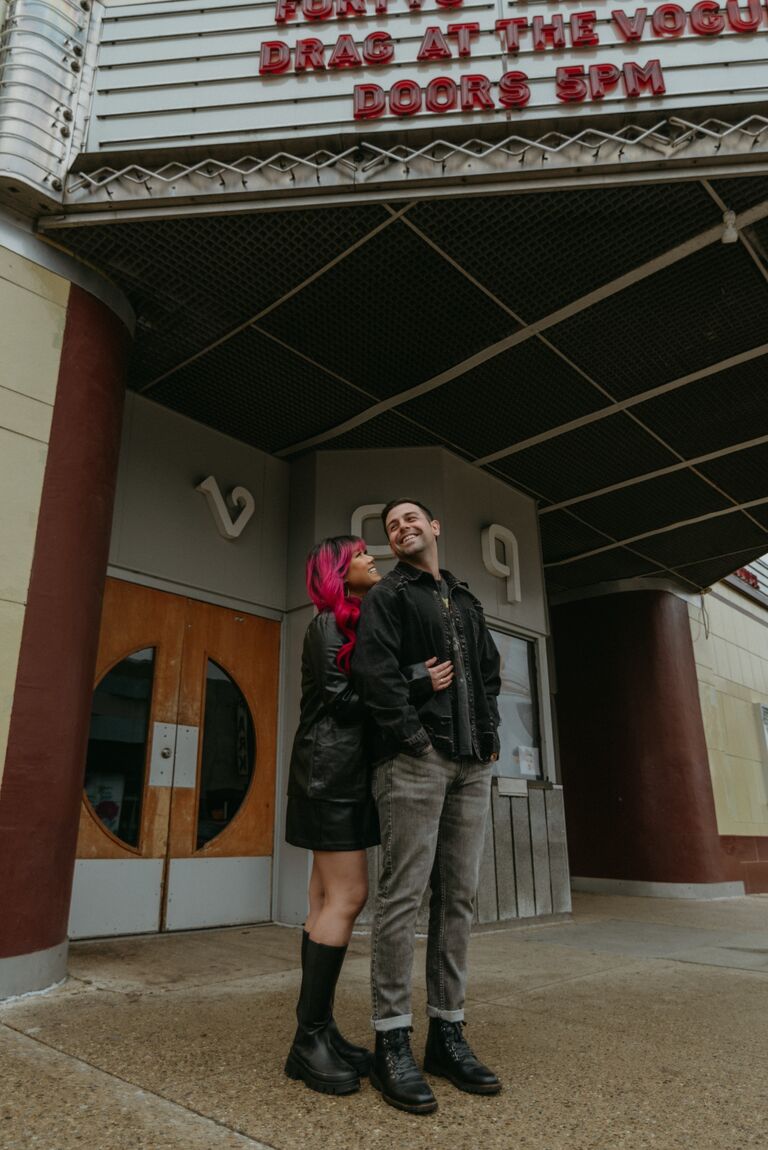 We won a photoshoot with an Indy based photographer that I had been dying to meet! These were our first professional photos together, don't mind the overgrowth of my bangs though haha.