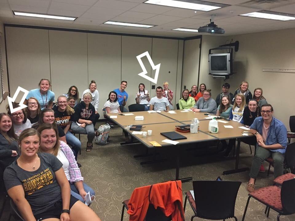This is how Jared and Erin met! They were both involved with Students UKnight at Wartburg College. While both Jared and Erin do not remember the exact moment they met, they know it was through an event or meeting with this organization. Thanks Students UKnight!