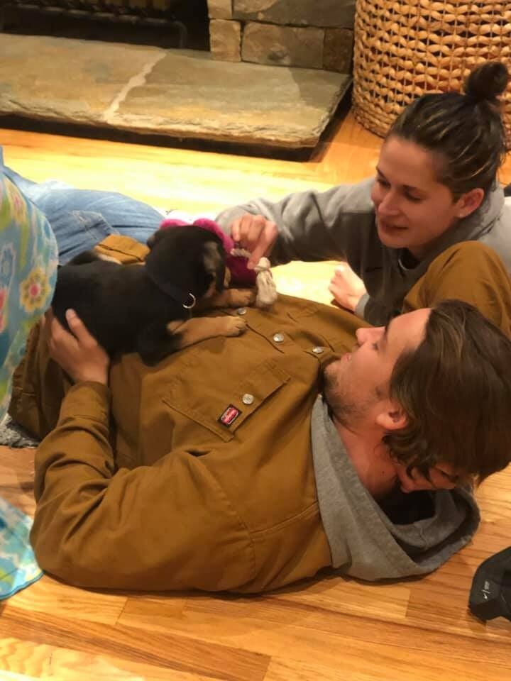 Bernie's best birthday to date: Penny Lou joined our little family!