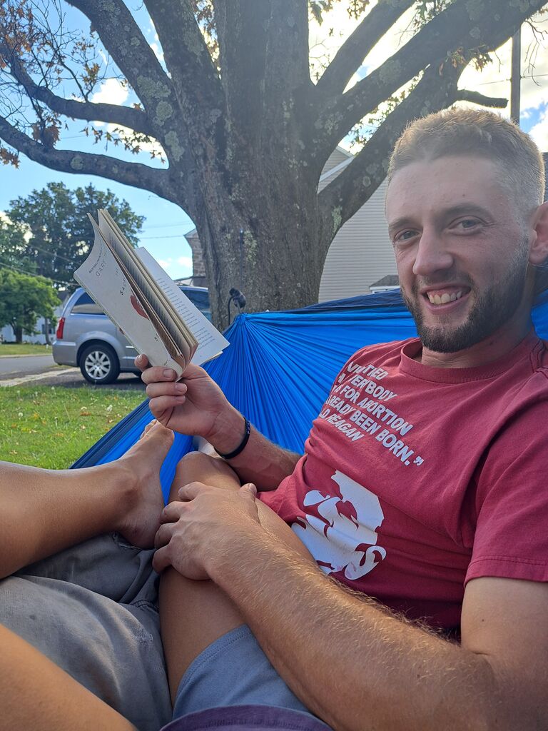 Andrew would come and join me for his lunch break almost every day in August and some of September.