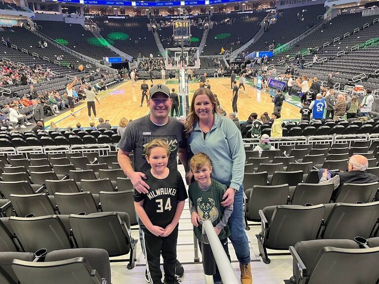 Our first Buck's game together!