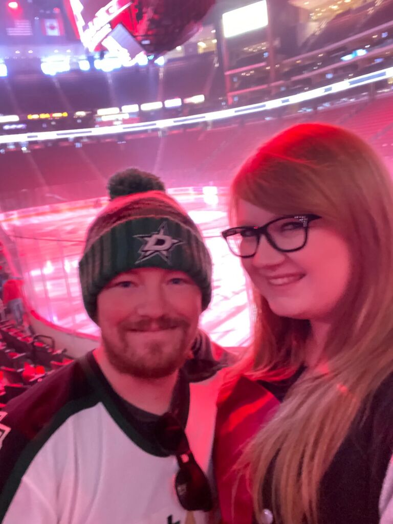 Our first hockey game!