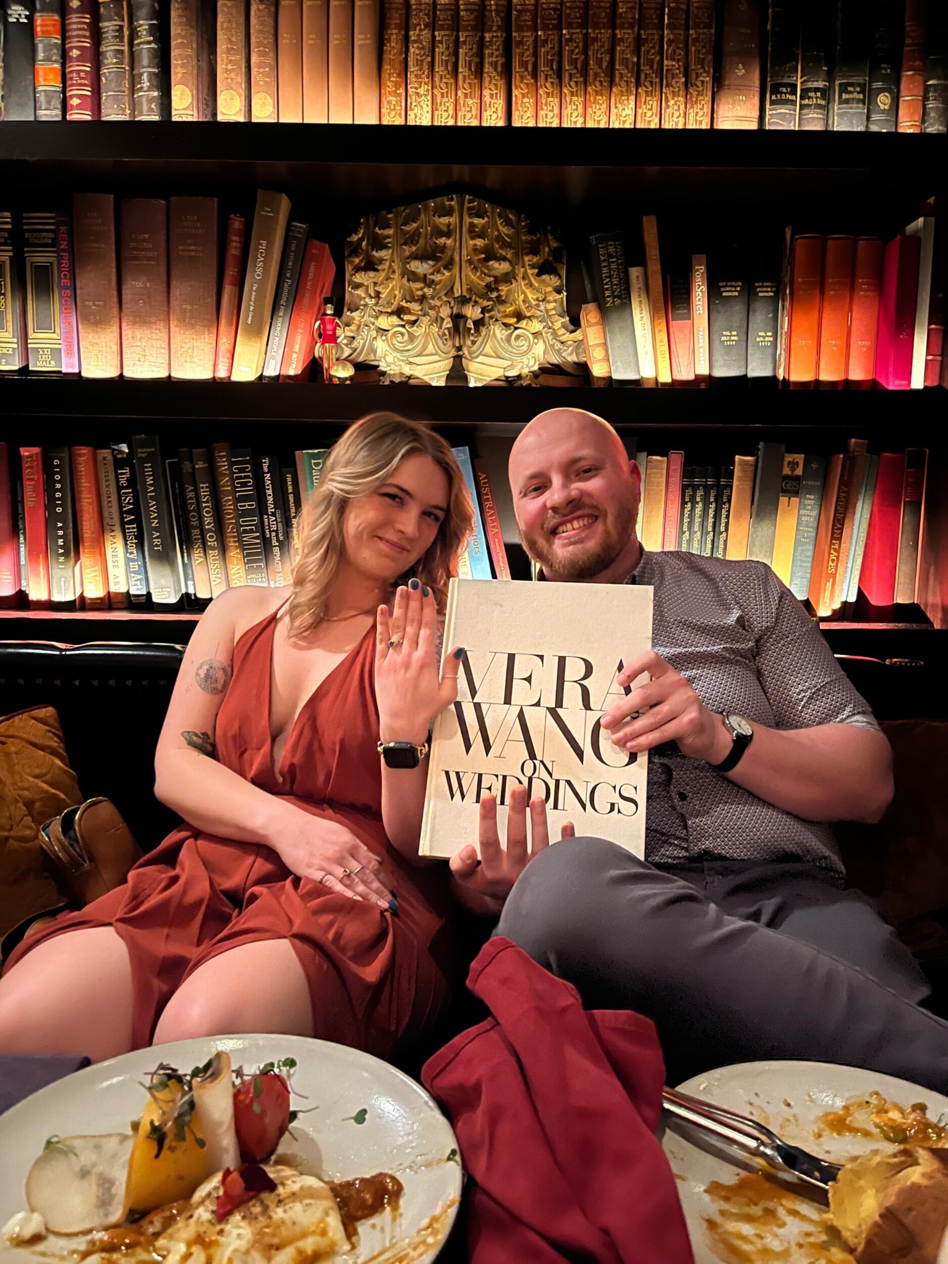 The book he hid his proposal note in