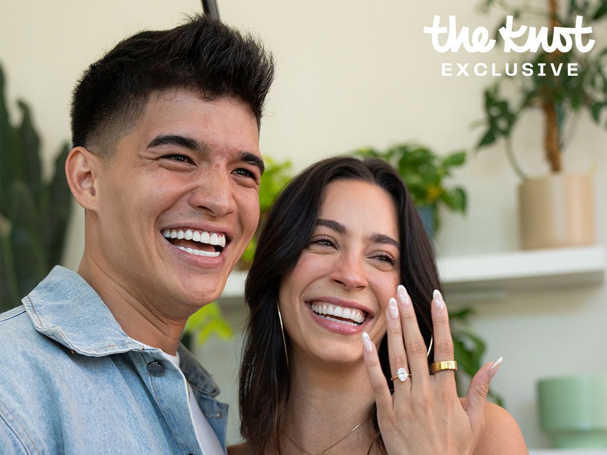 Alex Wassabi and Alexxis Lemire's engagement photo