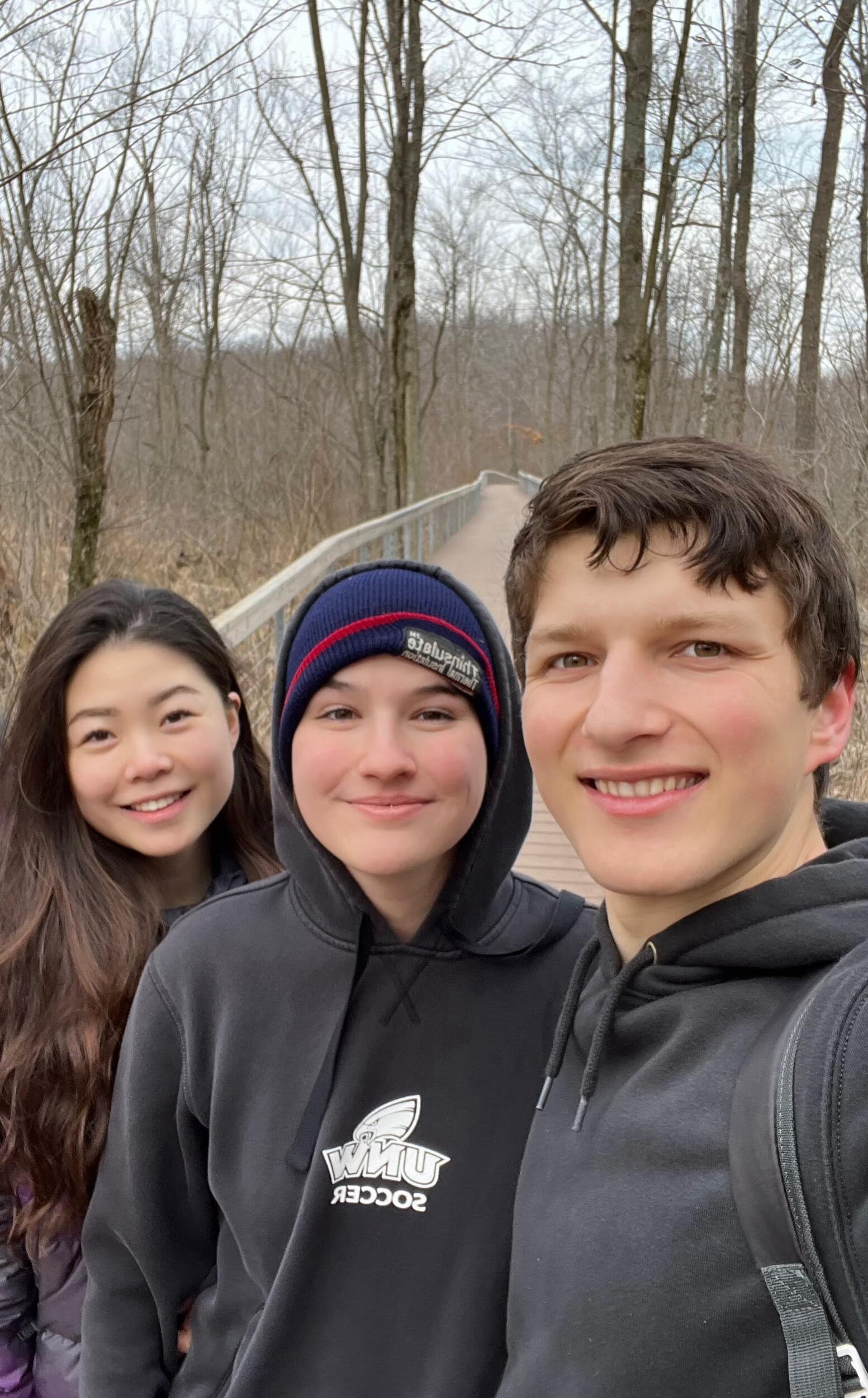Hannah and Ethan went on a hike (or as Ethan calls it a "walk") with Angel Lin. They had a delightful time.