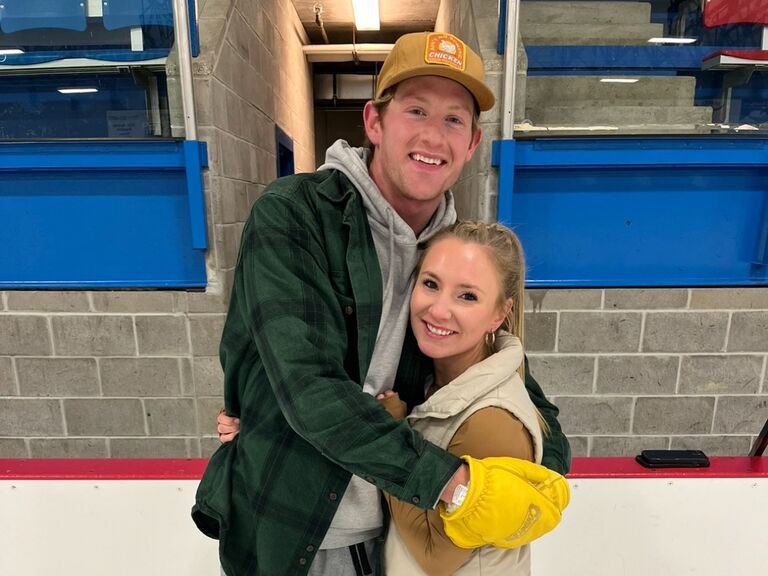 Skating in Crosby, ND. 