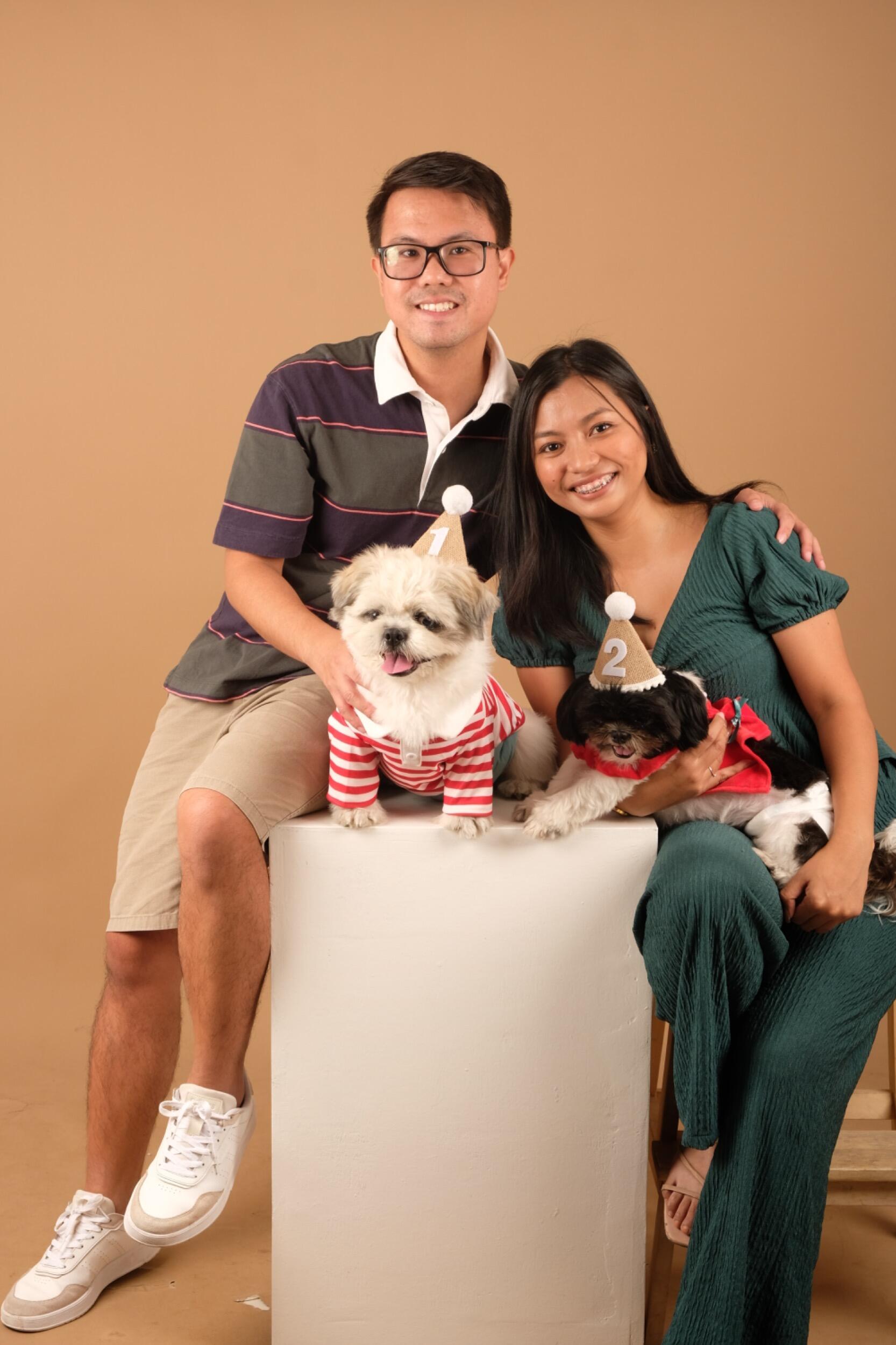 Our first formal (lol) pawmily picture! In 2019, we decided to adopt our first fur baby- Richi. Two years later, we had Rylee. Richi  and Rylee were more than just dogs—they became part of our little pawmily. They contributed to how responsible and committed we are not just as fur parents but as individuals.