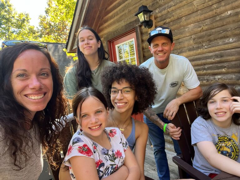 Family photo on Davenport family vacation