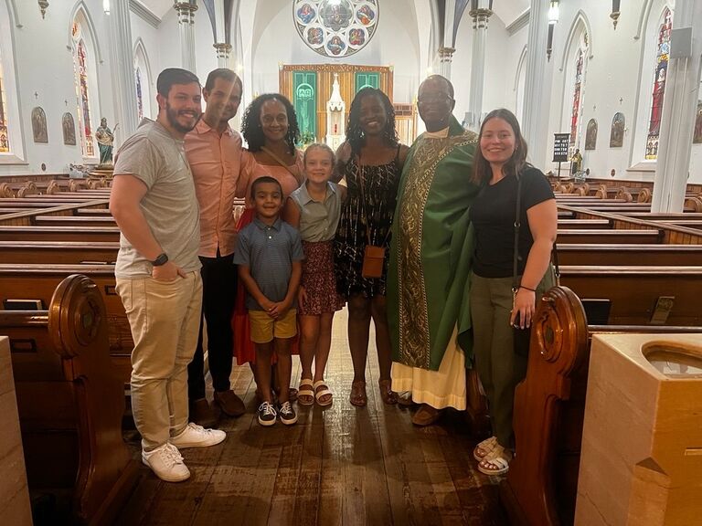 Friends and family at St. Patrick's!