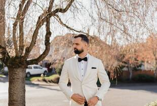 grey suit with red dress Black Suit With Red Vest and Tie Set