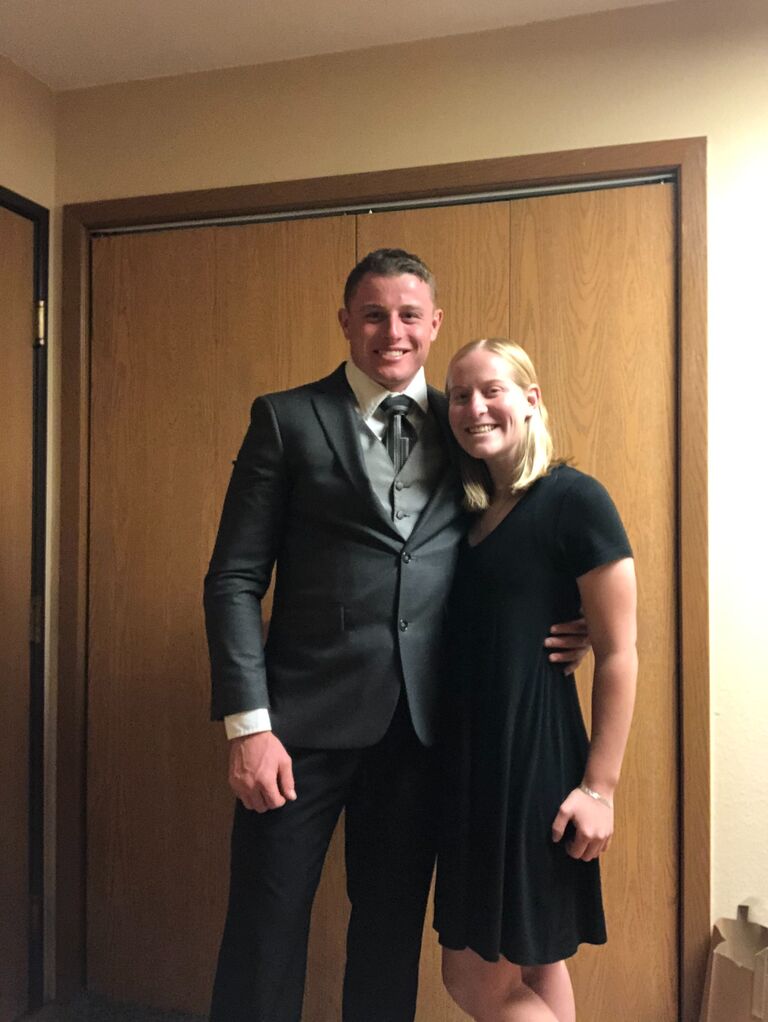 David was able to come back before deploying overseas!