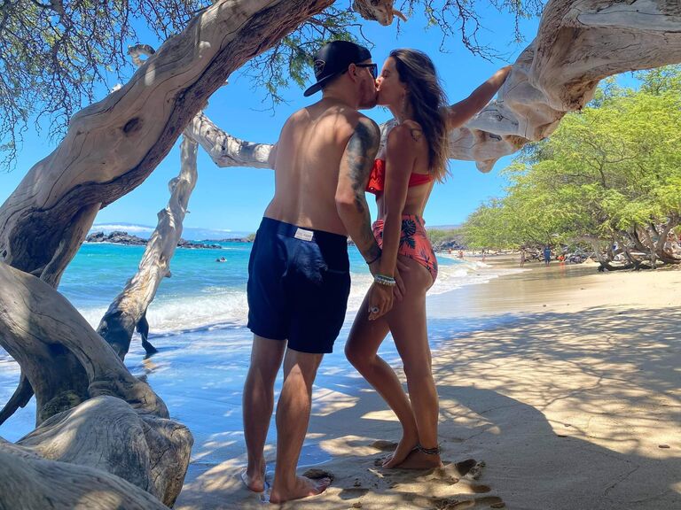 Sean said, "Hawaii doesn't scare me!" and ended up visiting Laura for two weeks while she lived on the Big Island of Hawaii. They continued their long distance relationship until...