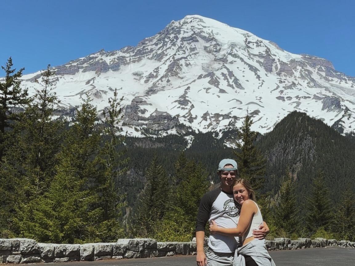 Nick and Hailey spent the day at Mount Rainier National Park!