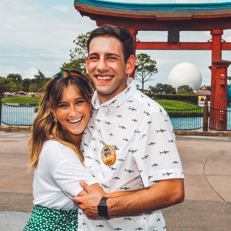 John and Steph's first trip to Disney world together! 