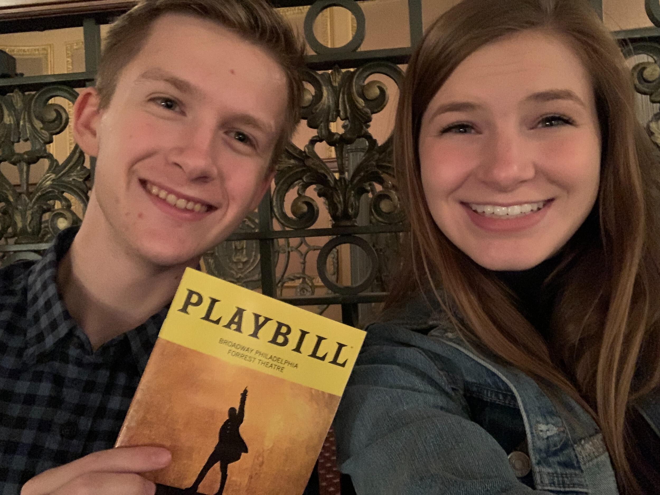 Abby: Sophomore year of college I surprised Eric with tickets to Hamilton in Philadelphia. We had the last seats in the theater and a women next to us who was very excited to sing along with the show, but it was such a memorable and special night. We got dressed up, sprung for an uber rather than the subway, headed out to Double Knot in Philly and saw the show. After we got back to Temple we picked up more insomnia cookies than we are proud to admit (back when I wasn’t allergic to them) and ate them while watching movies and talking about our favorite dishes at the restaurant and scenes in the show.