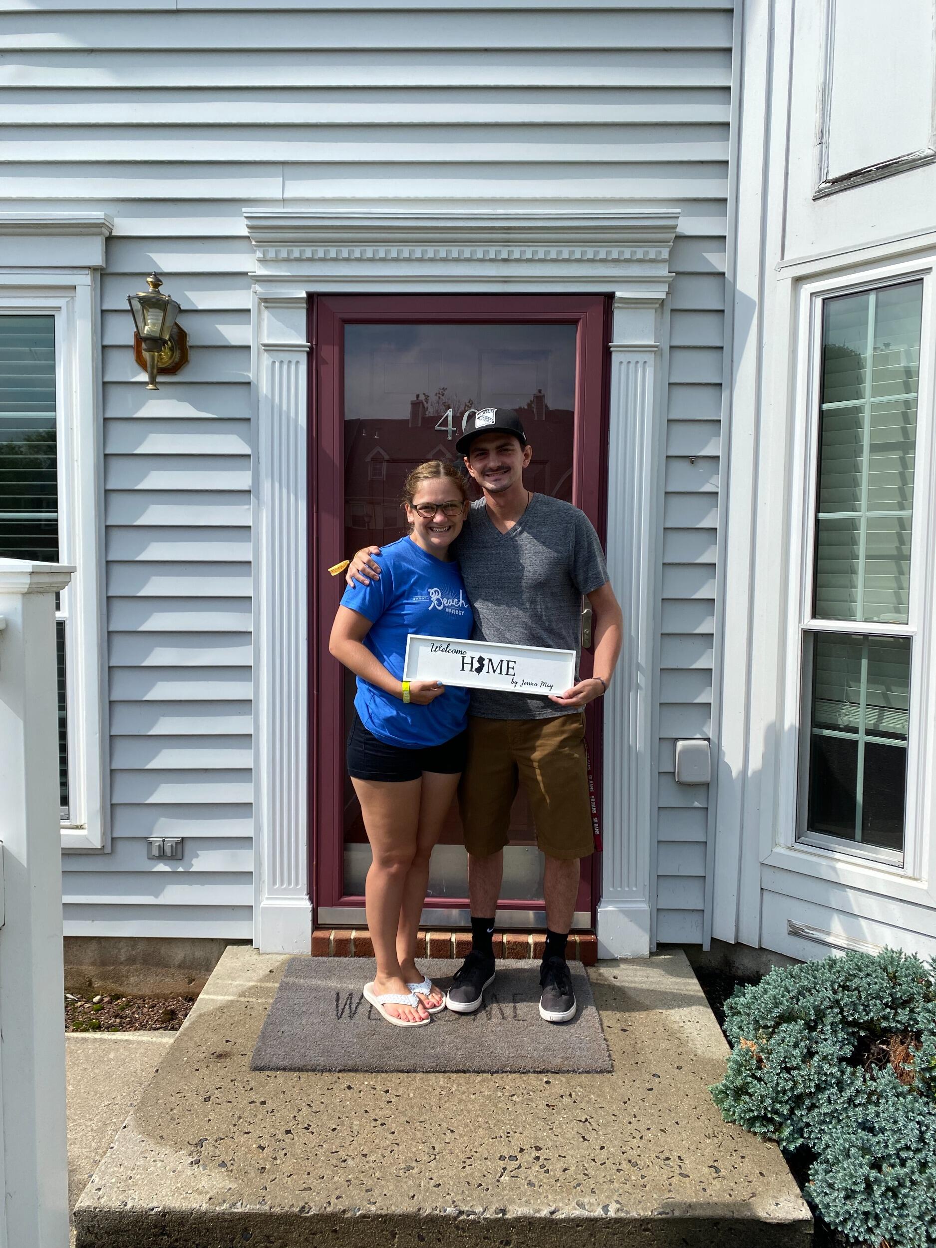 Scott purchased their first home and the two moved in together