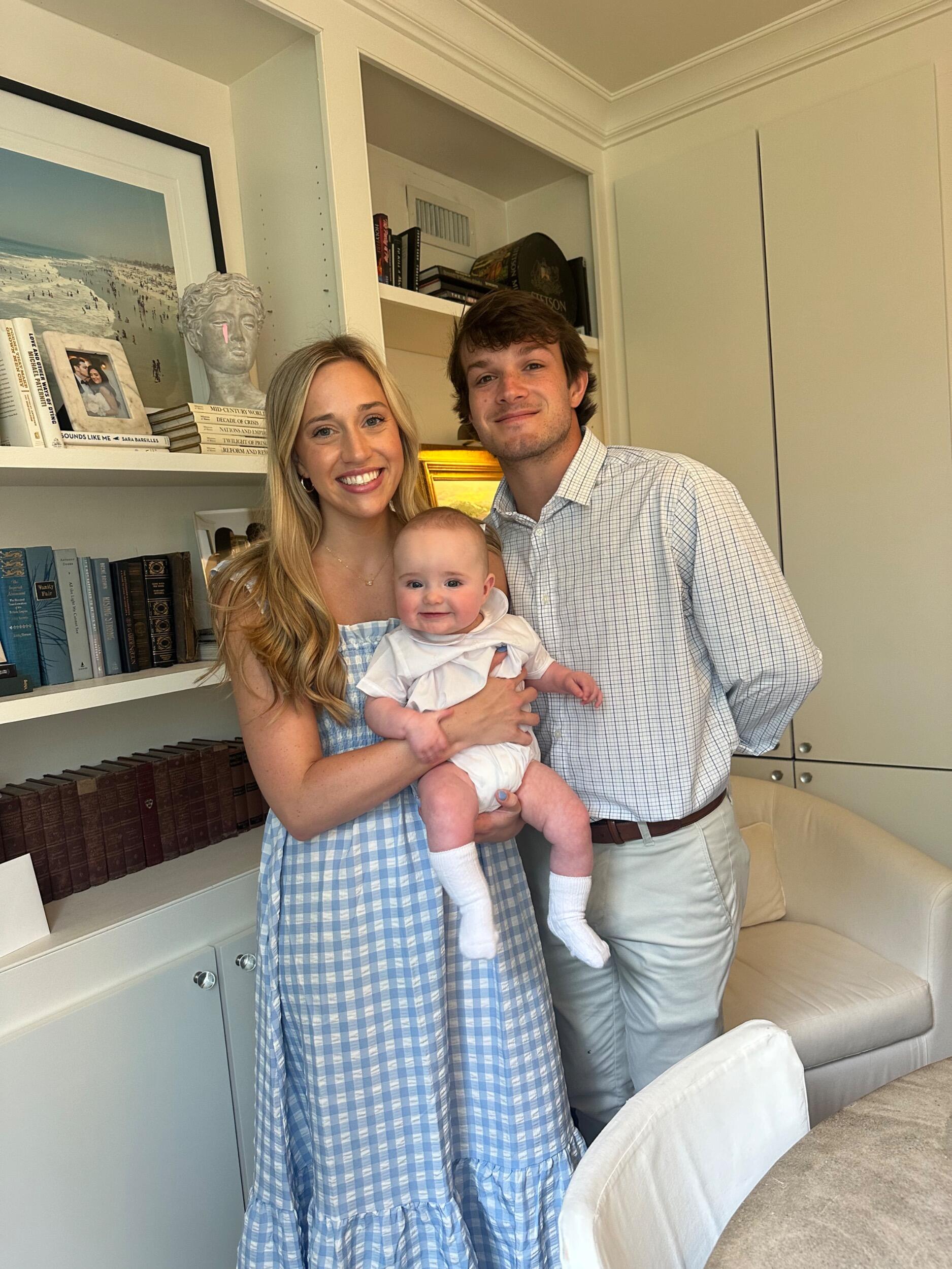 Aunt LuLu and Uncle NayNay at Wells' baptism!