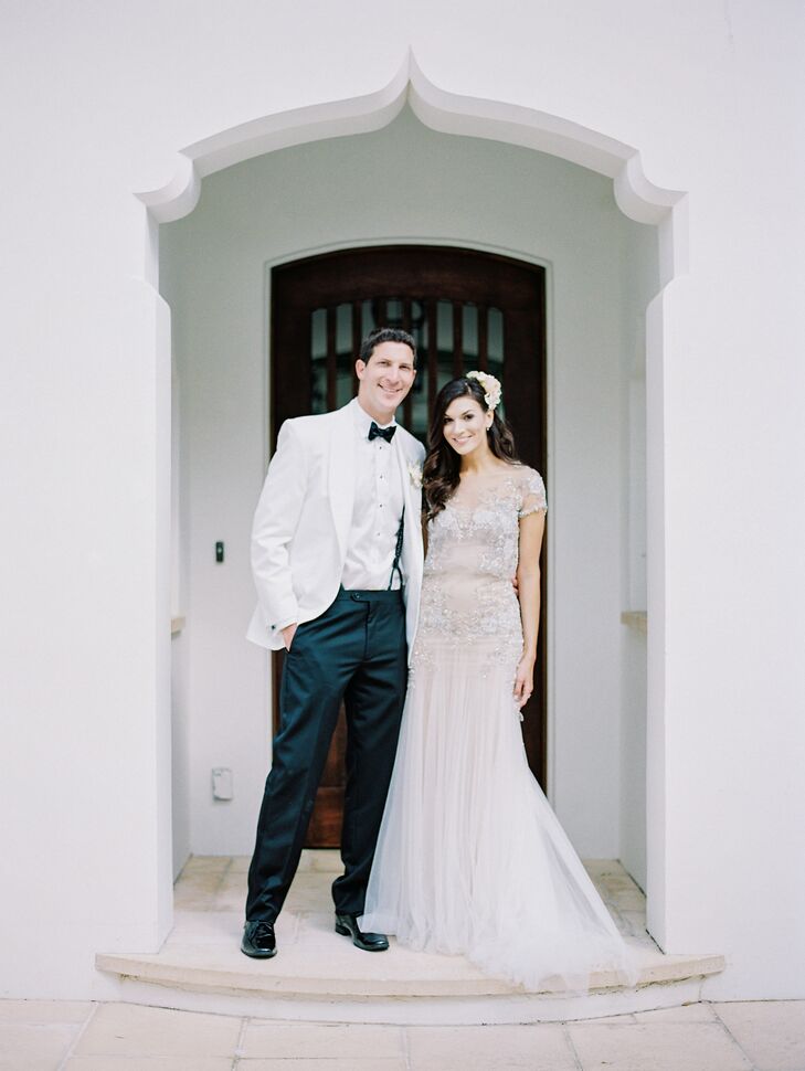 Bride And Groom In Alys Beach Florida