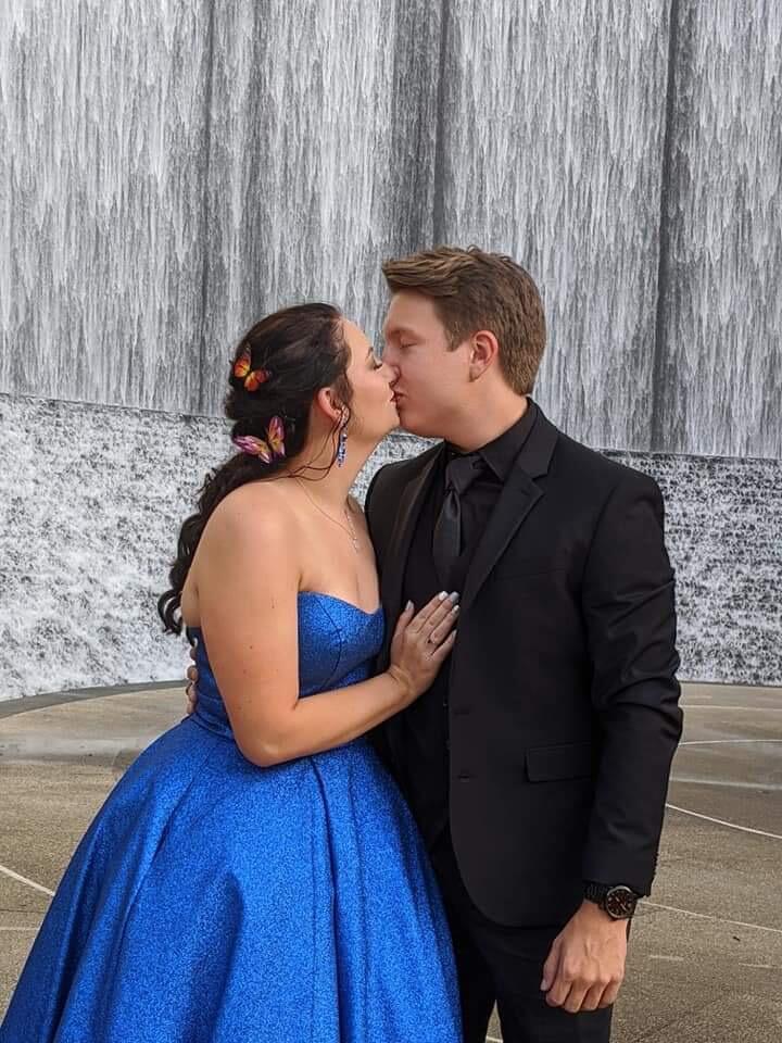 Senior "Prom". It was COVID but we went to dinner in the city with friends and still had fun!