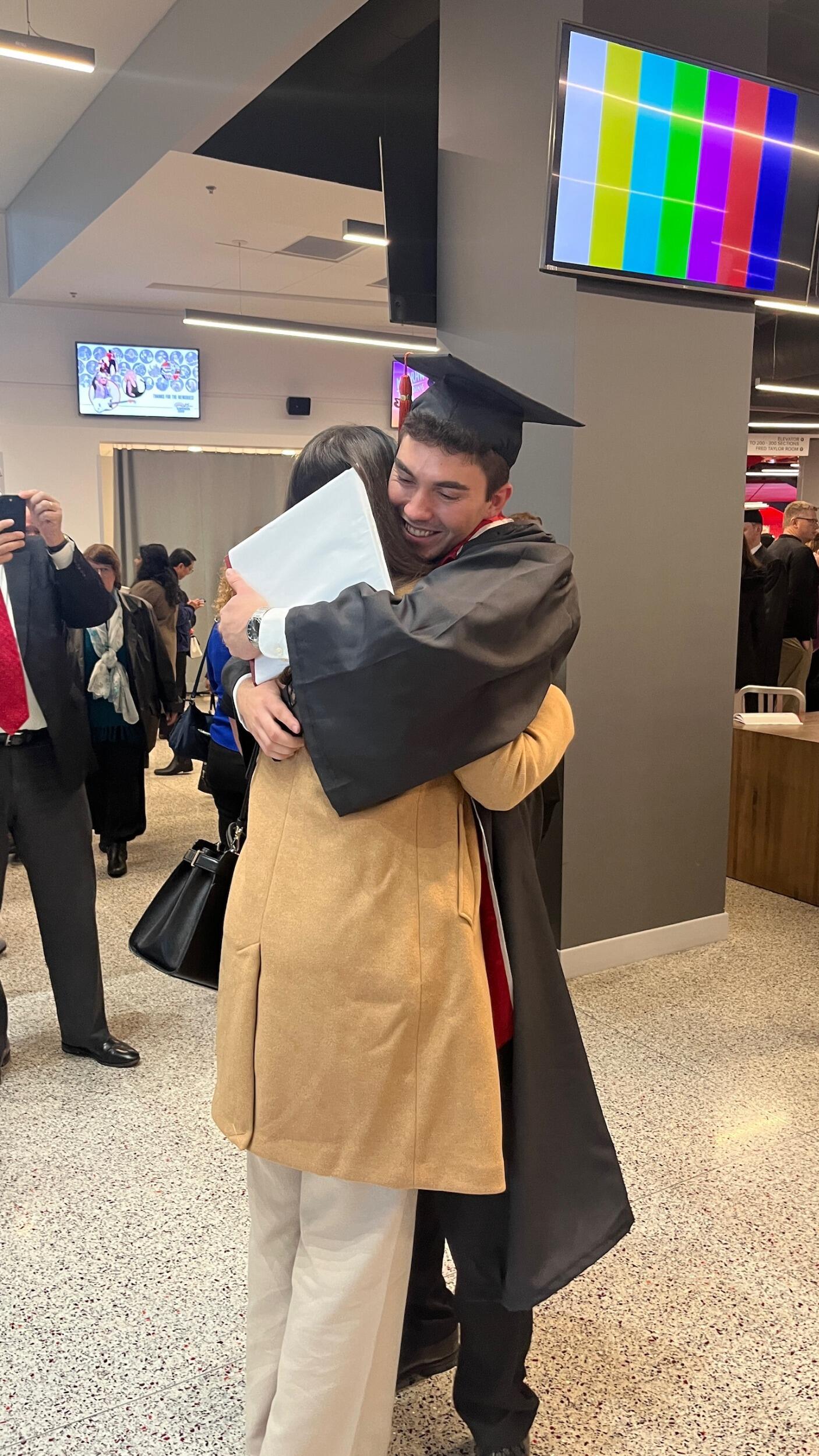 Don't worry, Austin eventually graduated college too! Here we are celebrating the accomplishment and looking forward to a bright future ahead of us.