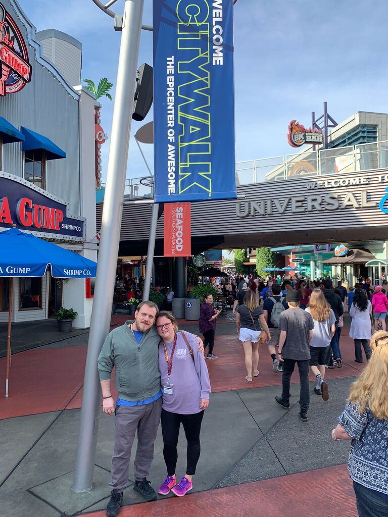 Boyd and Caitlin take their first trip together to Universal! 
