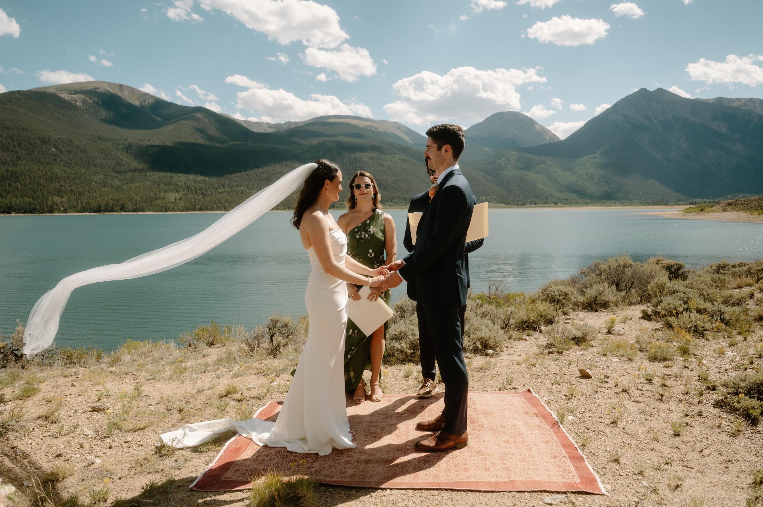 We got married in Colorado surrounded by the beauty of the Rocky Mountains and our families. 